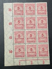 🇩🇪 Germany 1923 , Deutsches Reich 12 Stamps MNH OG 5 Millionen Hyperinflation