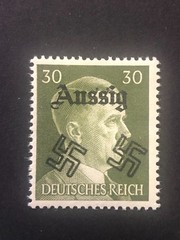 SUDETENLAND WWII GERMAN OCCUPATION Local fantasyovpt AUSSIG 30 Rpf. MNH /s1 #925