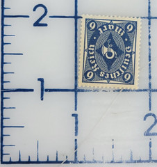 GERMANY ~ Deutrches Reich ~ Blue Stamp 9 Mark ~ Posted ~ c.1922 ~ B197