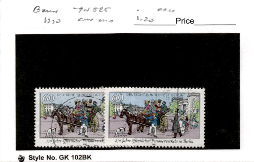 Germany – Berlin, Postage Stamp, #9N585 (2 Ea) Used, 1990 Horse Cart (AD)