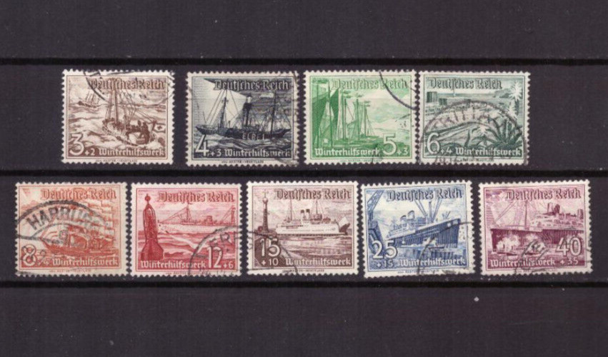 Germany – 1937 Lifeboat Sc# B 107B115 – ( 27.03.-8)