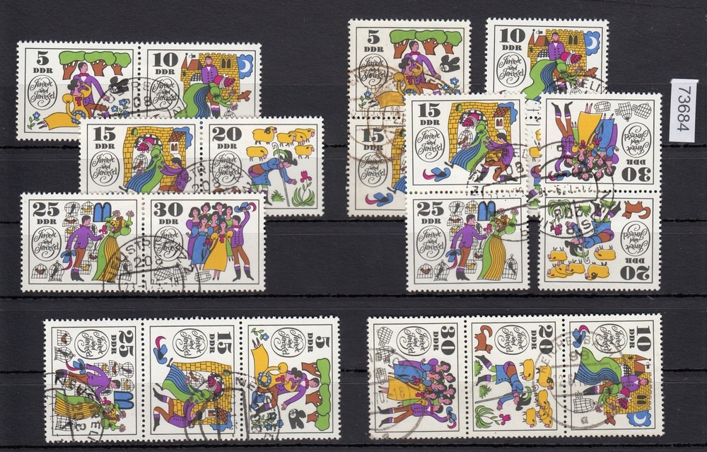 DDR 1969, Mich. No.: 1450-55 Used Zdr. Complete