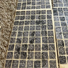 GERMANY LOT 20pf DIENSTMARKE USED STAMPS HOARDER LOT WORLD WAR I