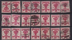1919 WWII GERMANY Nationalversammlung National Assembly 10pf. Lot x 21