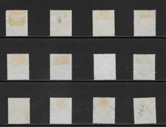 GERMANY SCOTT 351 – 362 USED SET – 1926/27 FAMOUS GERMANS ISSUE (B)