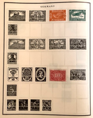 3 Germany Hinged Vintage Postage Stamps from 1920s as shown