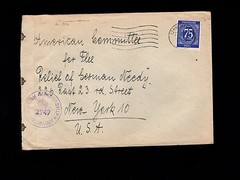 Germany THREE 75pf Single Franked Censored Red Purple Black 1947 Covers 7n
