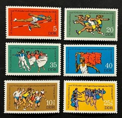 Travelstamps: 1977 Germany DDR Stamps Scott #1834-1837 B183-B184 Sports MNH OG