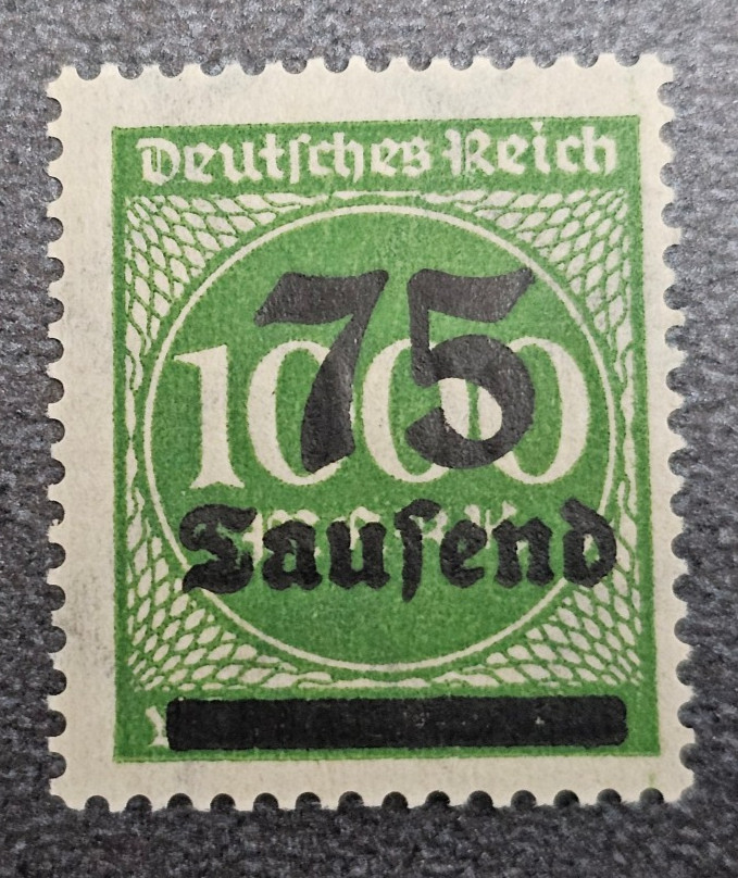 Stamp Germany Reich FREIMARKE 75 000 Mark 1923 Mi. Nr. 288 [🇩🇪39277]