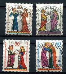 Germany – Berlin : Youth Welfare Semi-postal set from 1970 – CTO / used