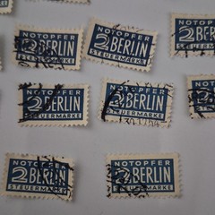 Berlin Revenue Tax Used Stamps Lot of 25 Notopfer Steuermark Type I, III, and IV