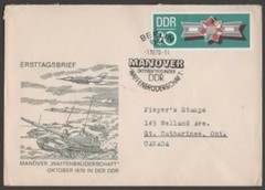 GERMANY DDR 1970 TWO FIRST DAY COVERS EMBLEM WITH FLAGS OF EAST BLOCK NATION