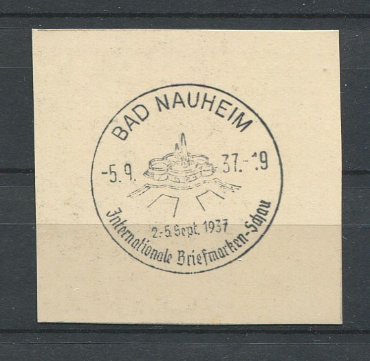 German Reich WW II : Nice fancy cancel from 1937 – Bad Nauheim
