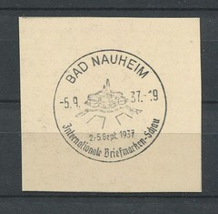 German Reich WW II : Nice fancy cancel from 1937 – Bad Nauheim