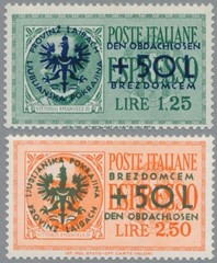 Ljubljana Mi.No. 31-32 mint condition, photo findings Brunel VP