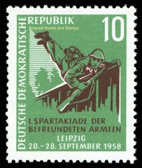 EBS East Germany DDR 1958 – Warsaw Pact Sports – Michel 657-659 – MNH**