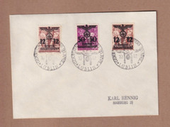 Poland 1941 Krakau General Government Set Special Birthday Cancel on cover