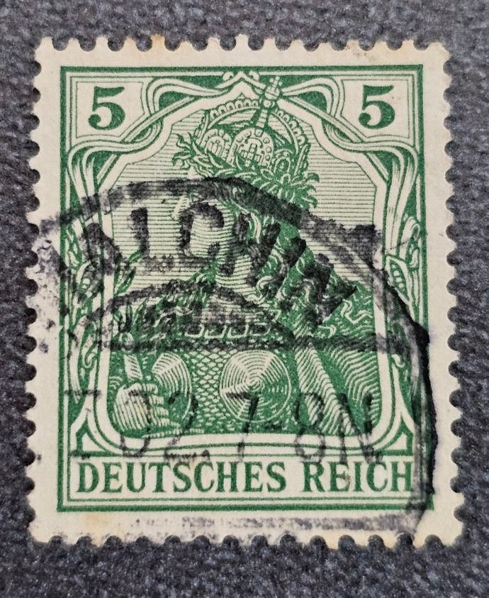 Stamp Germany Deutsches Reich Germania 5 Pfennig 1902 Mi. Nr. 70 [🇩🇪39665-17]