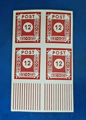 Germany Stamps Allied Occupation 4x 12 Pfennig 1945 Block SBZ Mi. Nr. 46 (19788)
