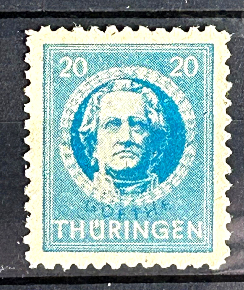 1945 German stamp MNH Mi:DD 98AX – Soviet zone Thuringia State Goethe /249