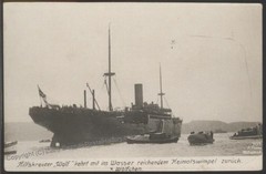Germany 1916 SMS Wolf Commerce Raider RPPC Cover Woelfchen Airplane 113898