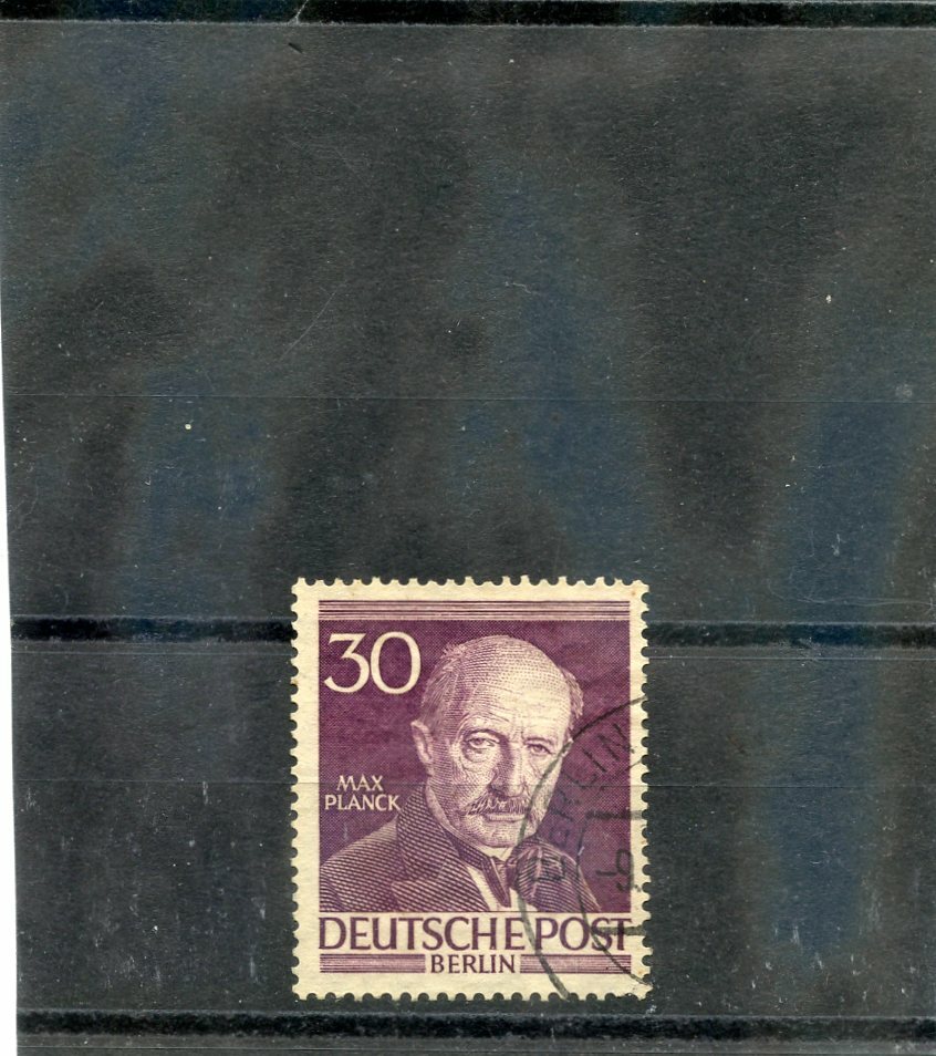 GERMANY(BER) Sc 9N42(MI 99)F-VF USED 1953 30pf DARK BROWN VIOLET $21