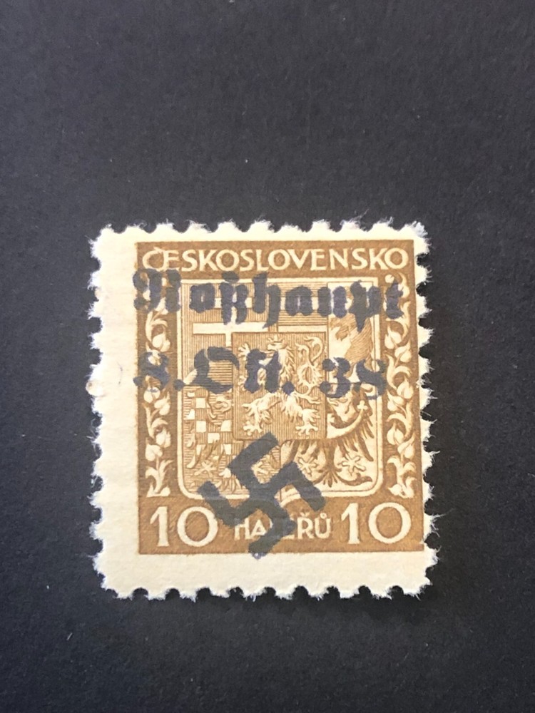 SUDETENLAND WWII-GERMAN OCC. Local ovpt (ROSSHAUPT) 10 h. MNH /s3 #426