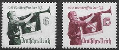 Germany Third Reich 1935 Mi# 584-585 MH *