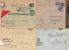 Germany. Lot of four postal items. Dimler-Benz and other. Rare. GE3.(BDR/ENV)