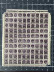 Germany 1923 MNH FULL Sheet Of 100 Overprint 100K over 100Mk Scott #253 $$$