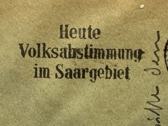 1935 Germany Saarbrucken cancels, SC# 146 & C8.
