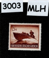 MLH Stamp B257 WWII 1944 Germany Third Reich Military Navy Patrol boat #3003