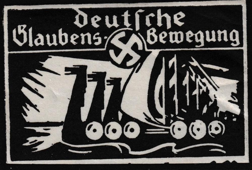 Stamp Germany Revenue Label WWII 3rd Reich Era Poster Viking Norway on Paper MH