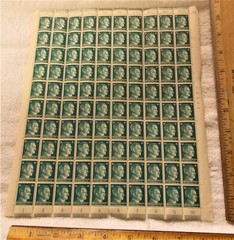 100 PCS = 1 SHEET GERMAN POSTAGE STAMPS FROM WW11 ERA