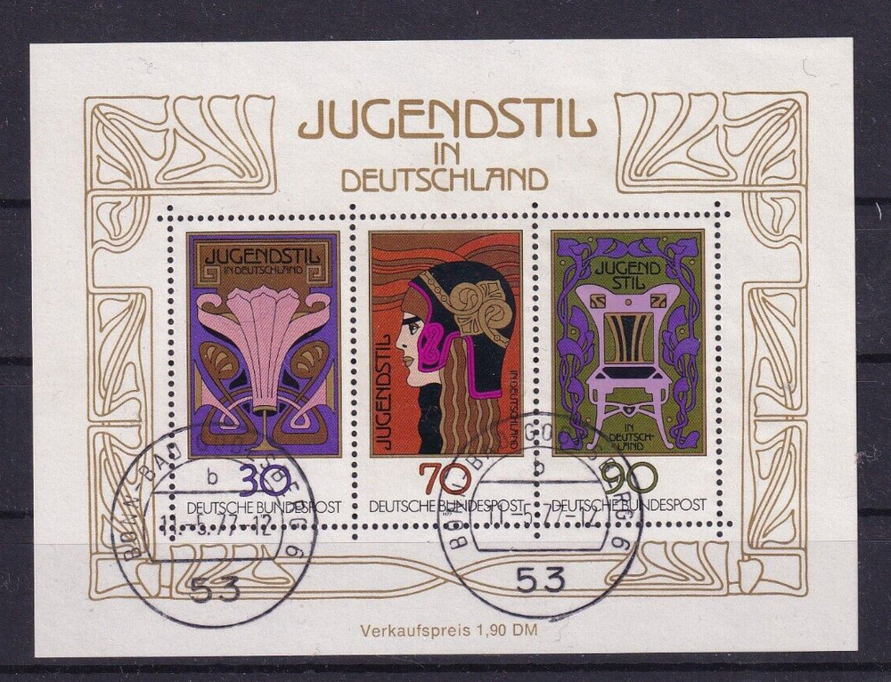Bundesrepublik used Block 14 Jugendstil