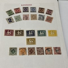 German Stamp Lot 13 Pages Of Mixed Lot