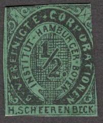 Germany HAMBURG local Private Post Vereinigte 1/2pf