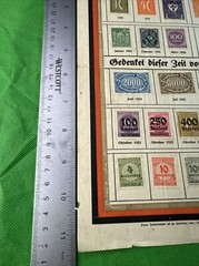 Rare German Hyperinflation Postage Stamp Collection 1920-1923Historical Document