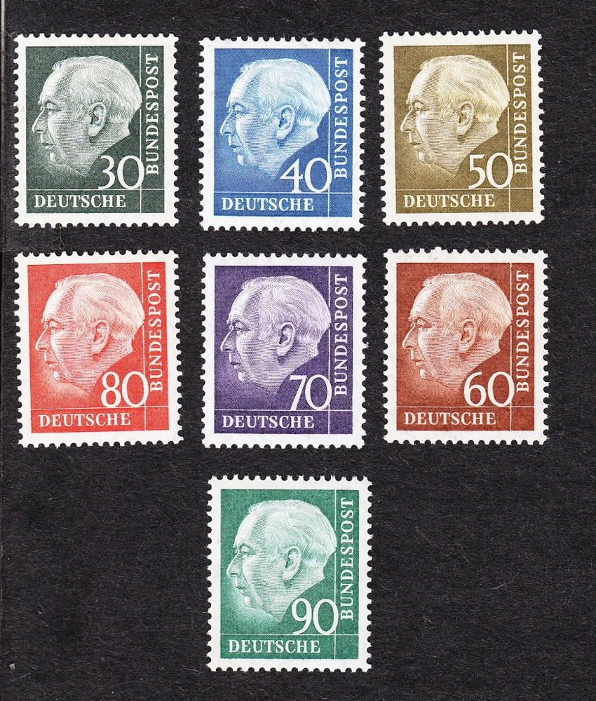 Germany MINT NEVER HINGED Mi 259-65 Michel 2007 $50+ E
