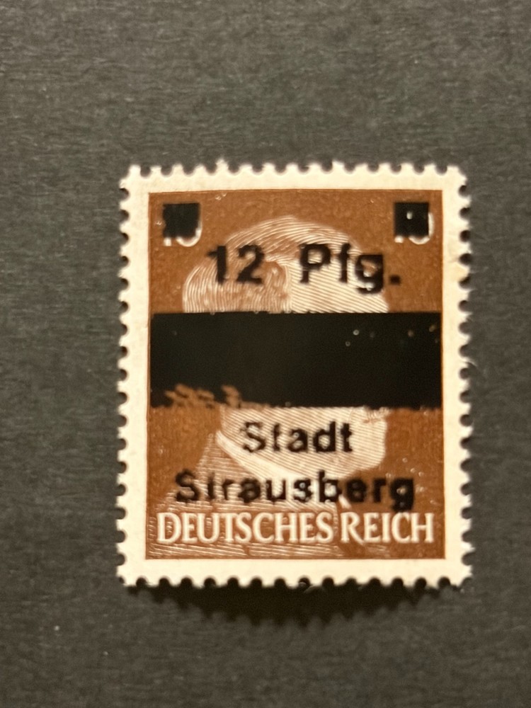 Germany 1945 Post WWII LOCAL overprint (STRAUSBERG) 12 Rpf. MNH /s1 #726