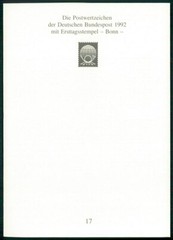 GERMANY FOLDER 1992/17 SANKT LUDGERUS GÄNSE GANS PFERDE PFERD