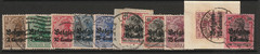 Belgium German Occupation SC# N1//N9 Used / Close & Wide Varieties – S42719