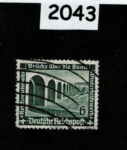 Used stamp Scott B96 1936 Winter relief Culture fund Germany #2043