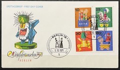 Germany Berlin FDC 1971 – Old wooden toys.