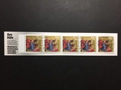 GERMANY STAMP BOOKLET 1991 RED CROSS CHRISTMAS NOEL ROTES KREUZ RARE!! xa89