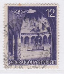 Germany General Government Occupation of Poland 1941 12gr Used A25P32F18537