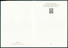 GERMANY FOLDER 1992/17 SANKT LUDGERUS GÄNSE GANS PFERDE PFERD