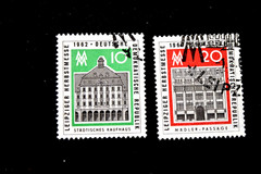 EAST GERMANY 1962-63 LEIPZIG FAIR S626-627 USED + S 643-645 MNH + S 641 USED