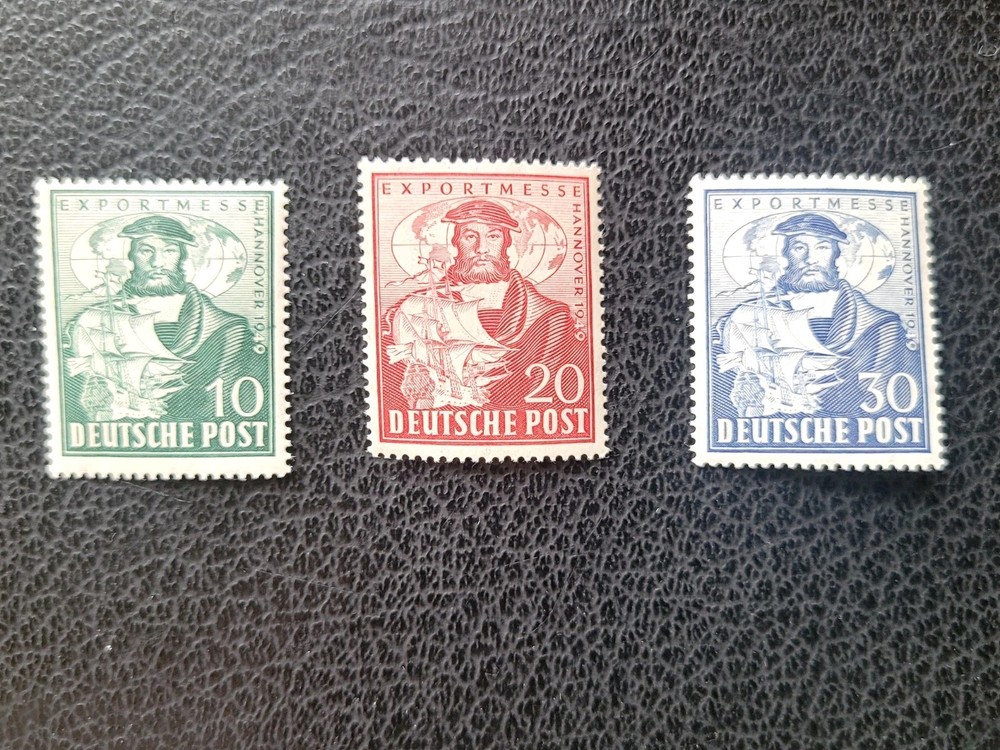 Germany #662-64 MNH, 1939 Hanover Fair Set, Scott Catalog Value $ 10.50