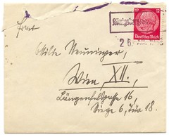 Germany 1938 Sudetenland Forerunner, Koenigsberg/Ostsudetenland cover to Vienna